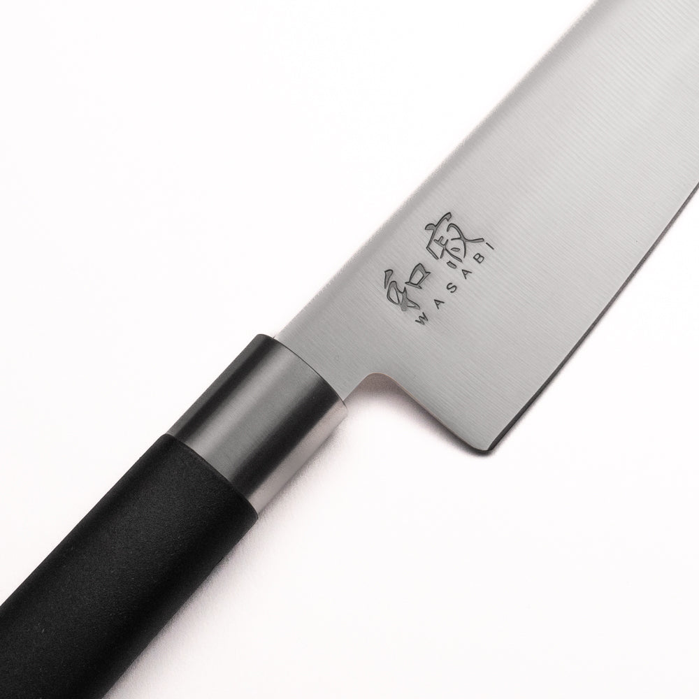 Set of 3 Japanese Knives – KAI Wasabi Black