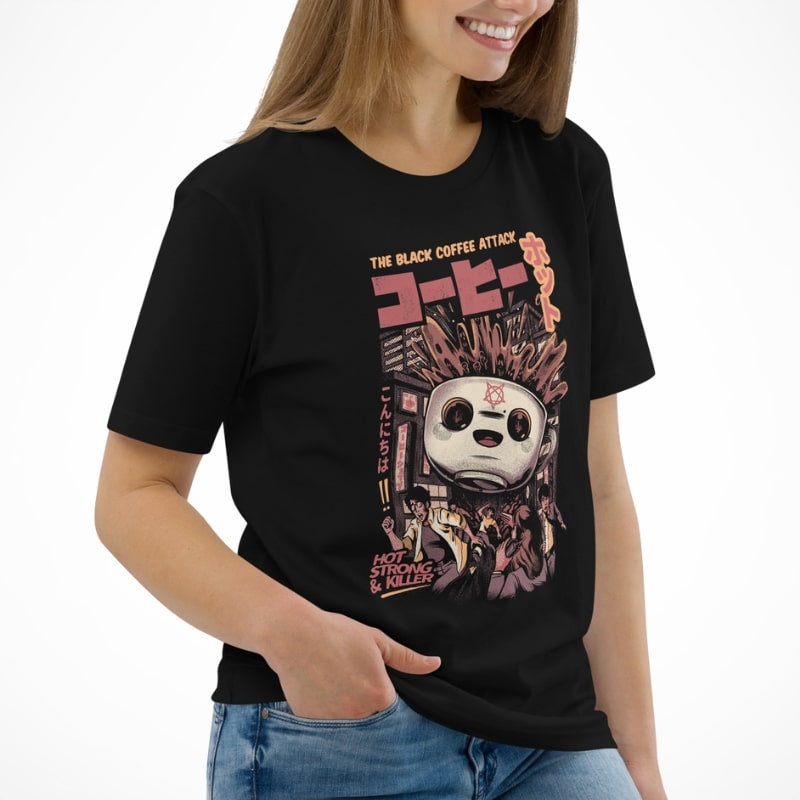 Japanese T-Shirt - Black Coffee
