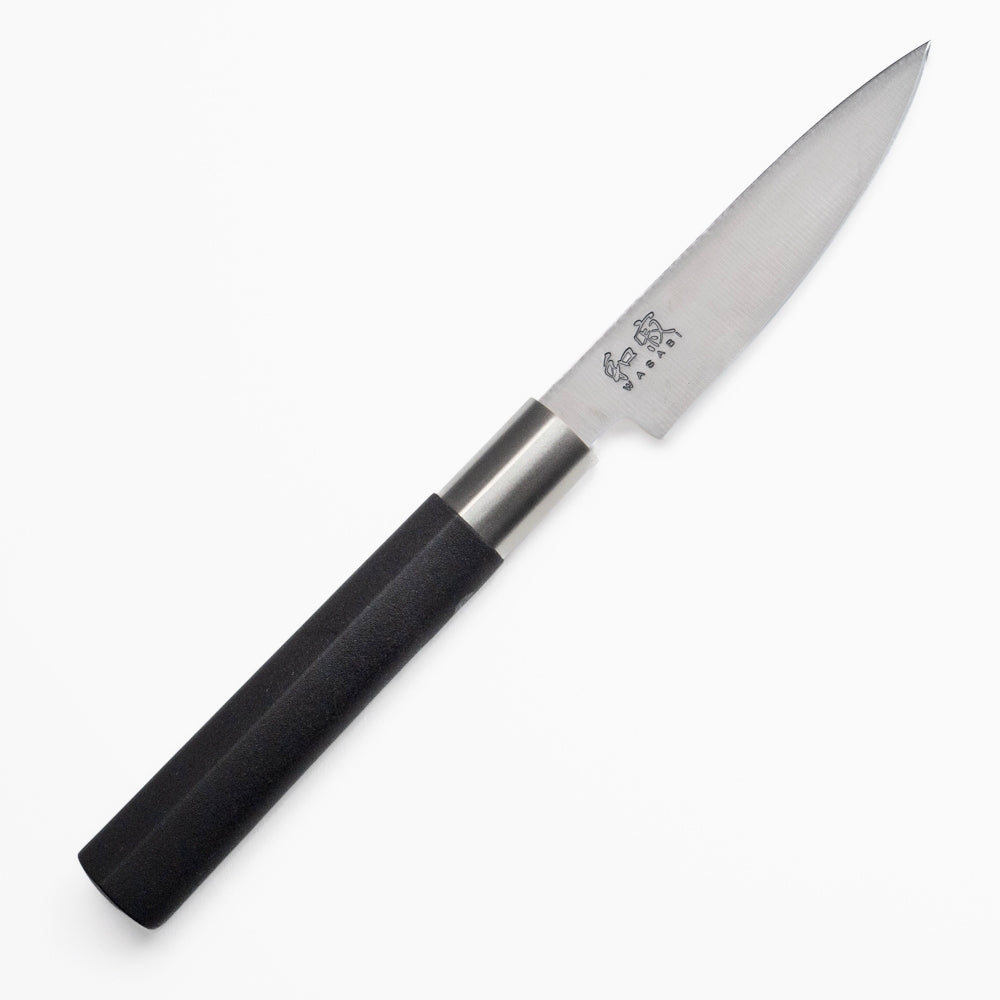 Set of 3 Japanese Knives – KAI Wasabi Black