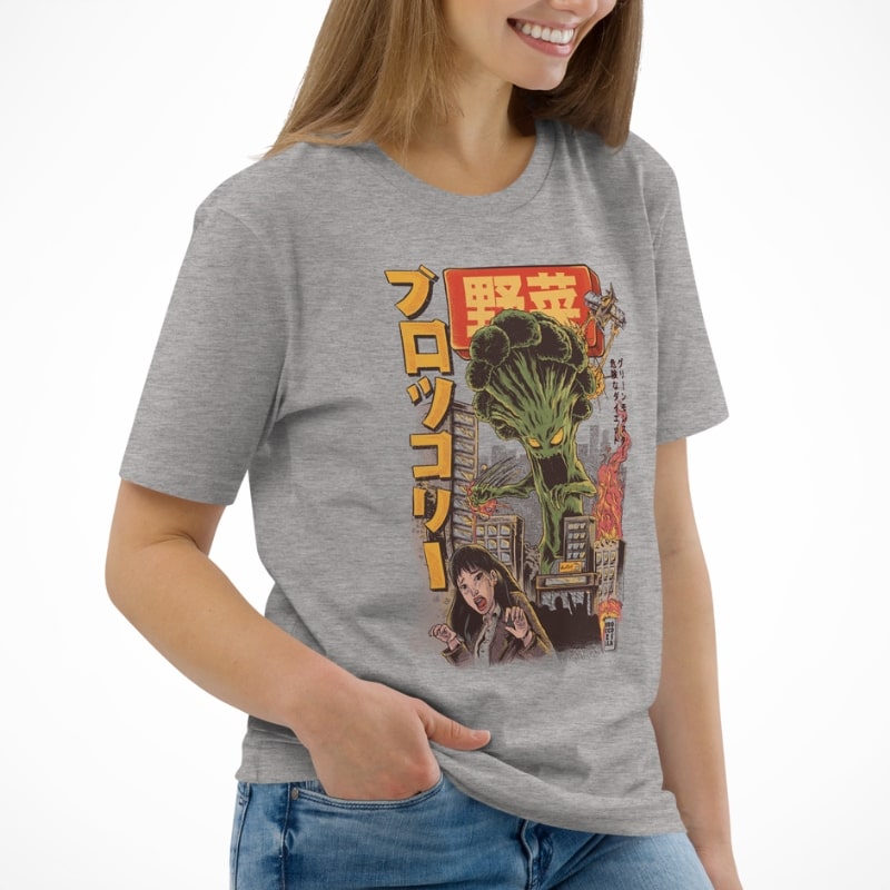 Japanese Tee Shirt - Broccozilla