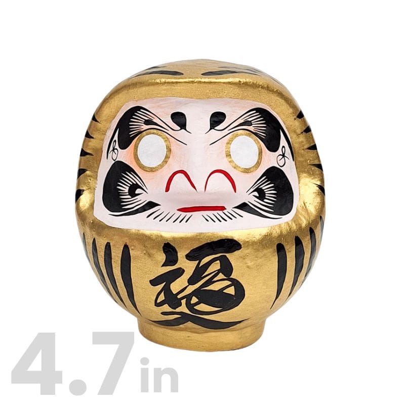 Gold Japanese Daruma – 3.5” to 5.9”