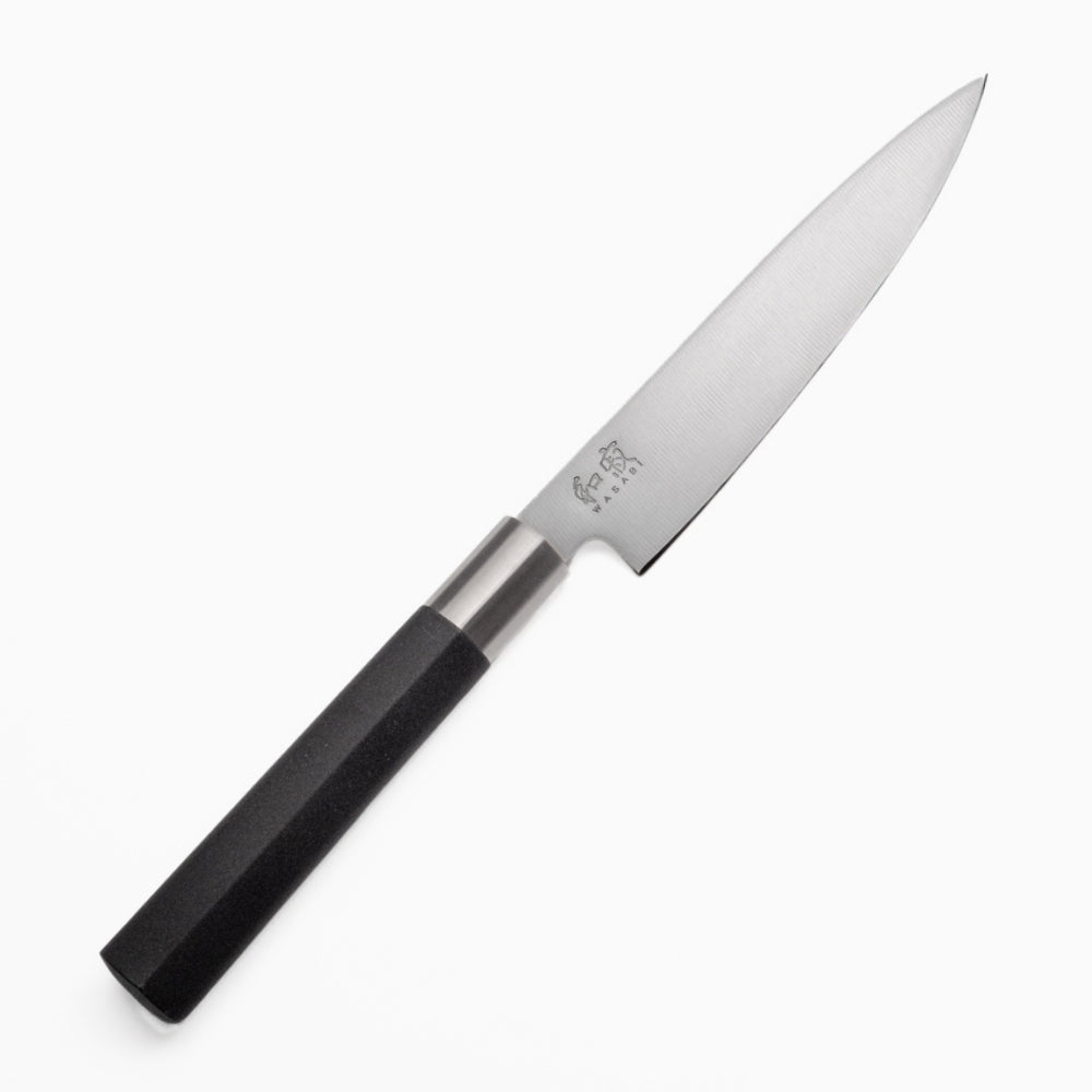Set of 3 Japanese Knives – KAI Wasabi Black
