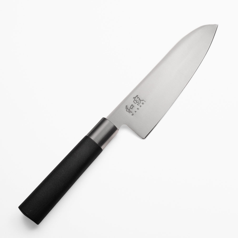 Set of 3 Japanese Knives – KAI Wasabi Black