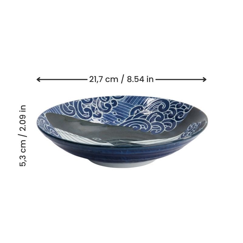 Japanese Soup Plate - Whale