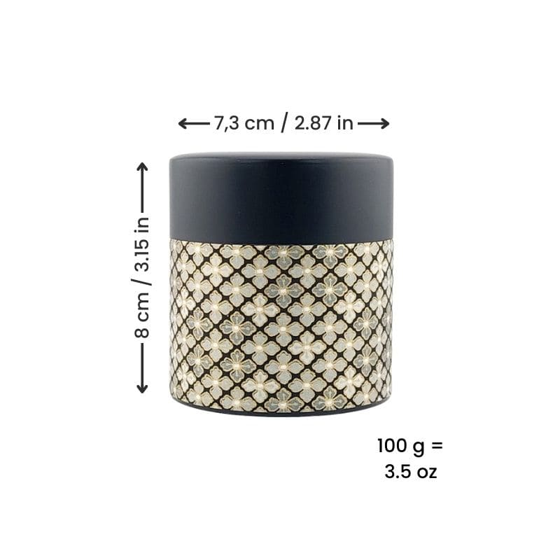 Japanese Tea Box - Kuro Hanabishi