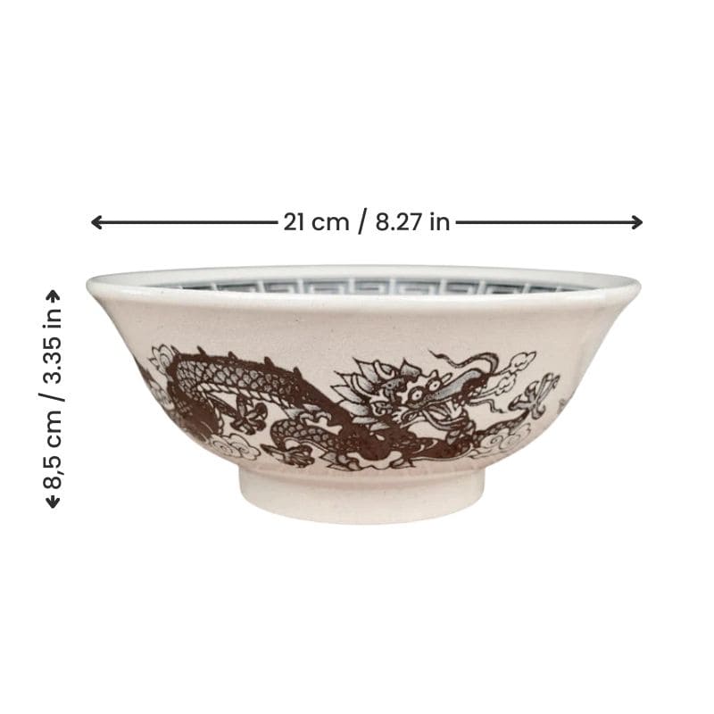 White Japanese Ramen Bowl