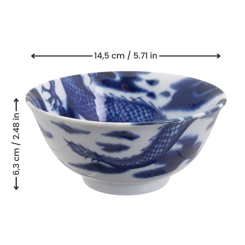 Set of 2 Japanese Dragon Bowls