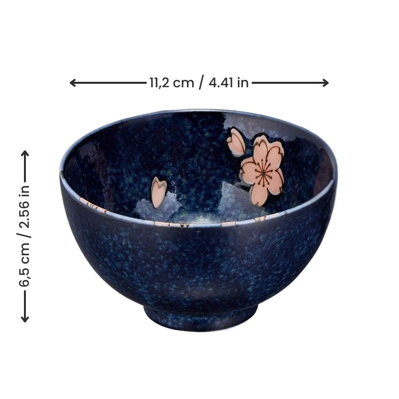 Set of 5 Japanese Bowls - Sakura
