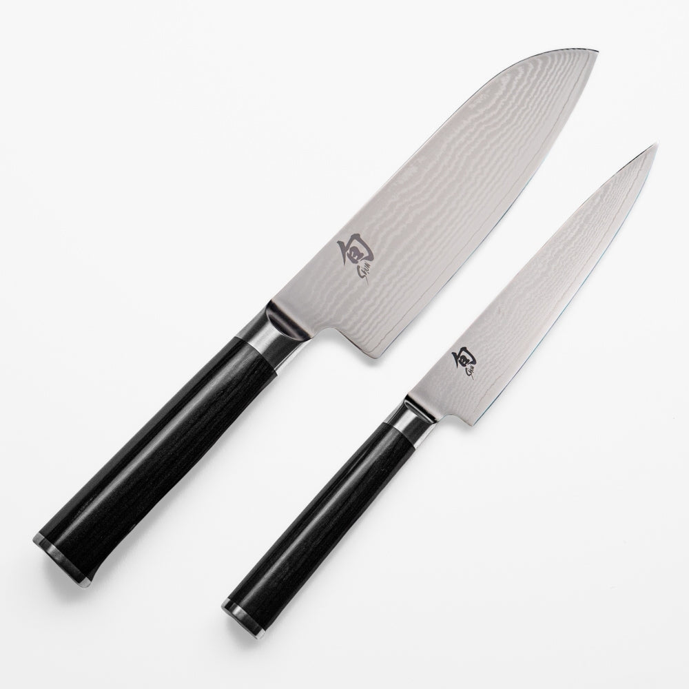 Shun Classic 2-Piece Knife Set – Utility & Santoku