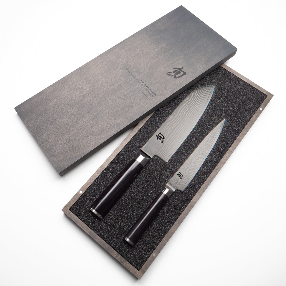 Shun Classic 2-Piece Knife Set – Utility & Santoku