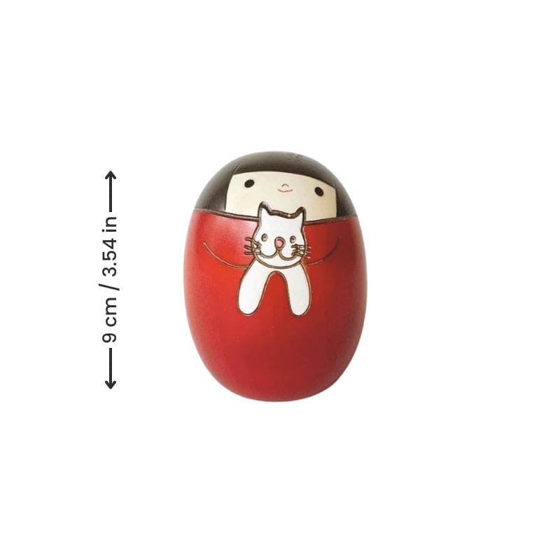 Kokeshi Neko - Red