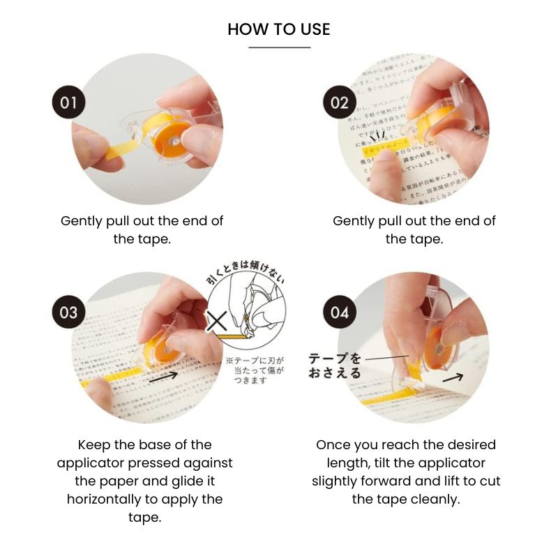 Removable Highlighter Tape - Kanmido Pink