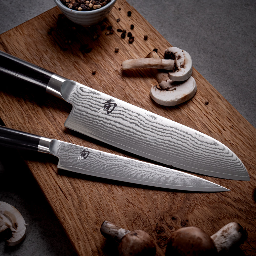 Shun Classic 2-Piece Knife Set – Utility & Santoku