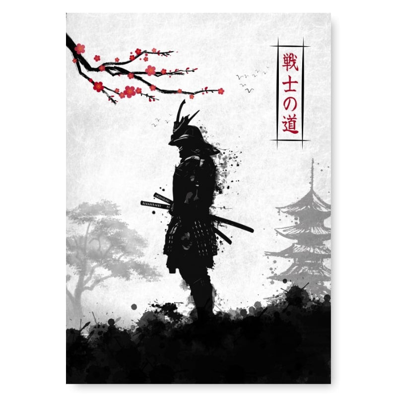 Japanese Samurai Warrior Poster - A3