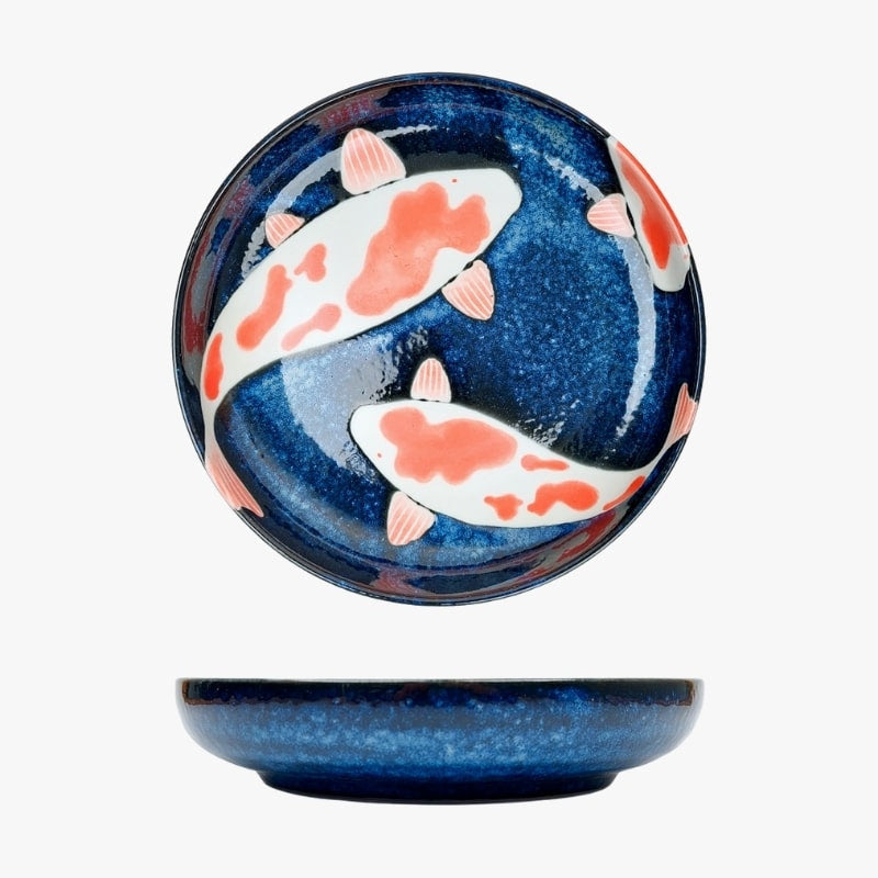 Carp Koi Japanese soup plate