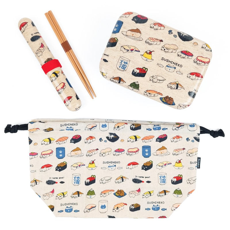 Japanese chopsticks & Sushi Cat boxed set
