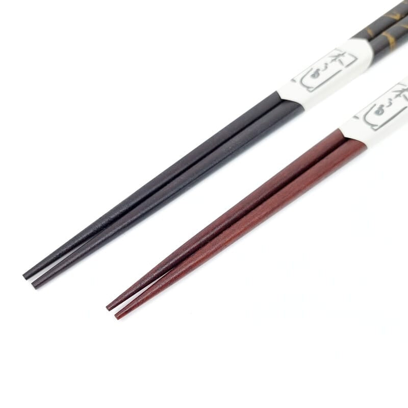 Lacquered Ebony Japanese Chopsticks Set