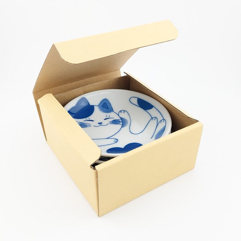 Small Japanese Cat Plates