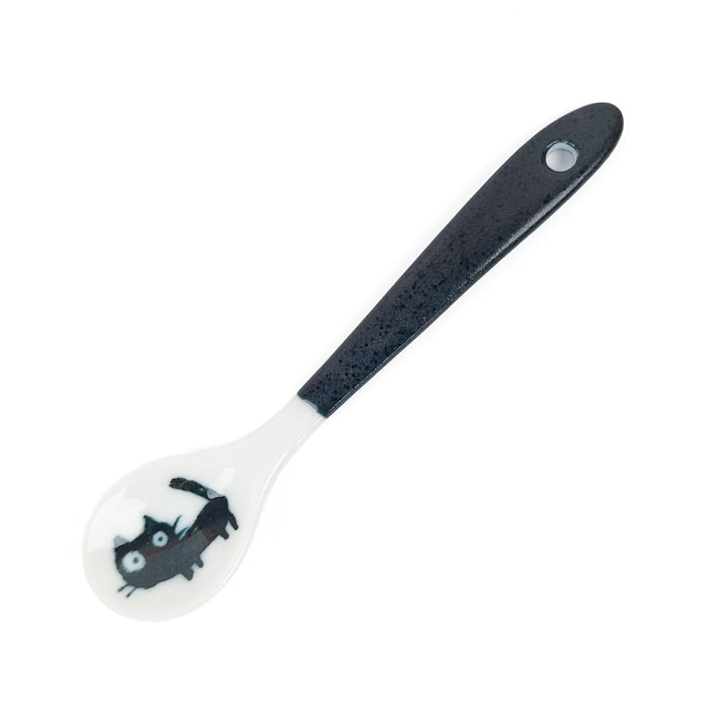 Japanese Coffee Spoon Black Cat