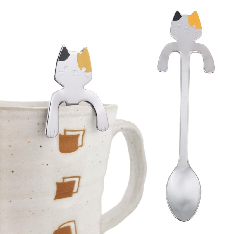 Japanese Tea Spoon Neko Cat