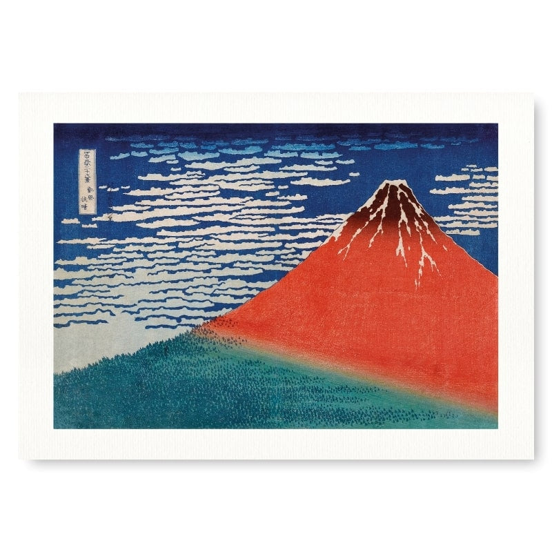 Mount Fuji Red Japanese Print - A3