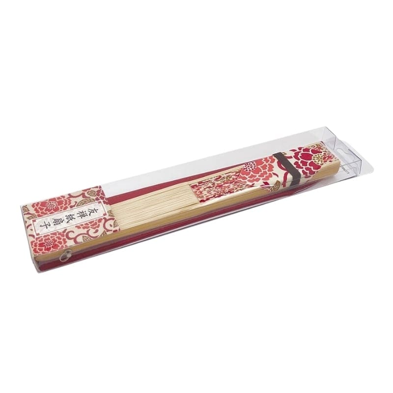 Éventails Japonais Yuzen Botan Orange