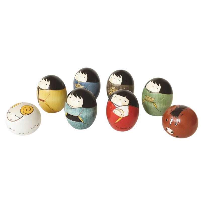Kokeshi Christmas Crib