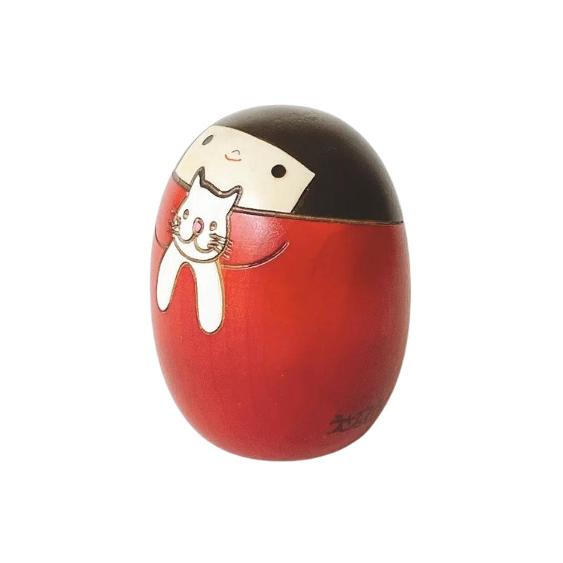 Kokeshi Neko Red