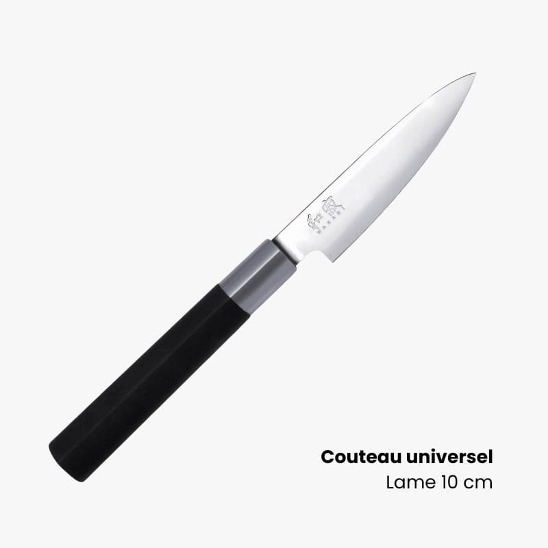 Mallette 5 Couteaux Japonais KAI Wasabi Black