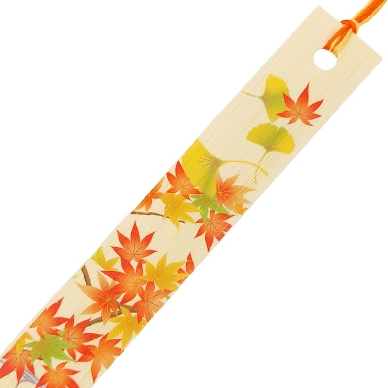 Japanese Bookmark Autumn Leaves