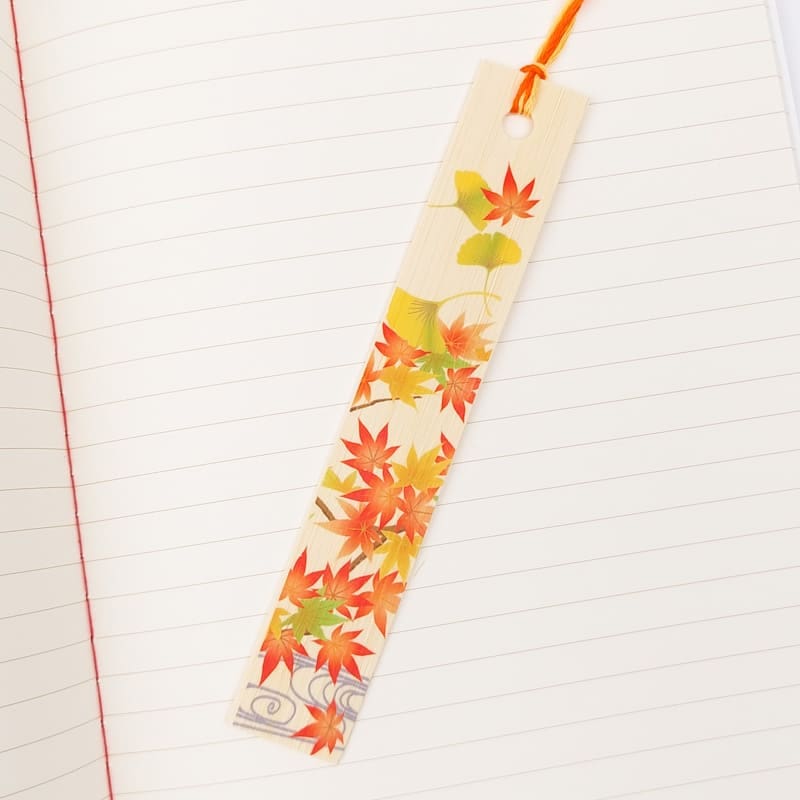 Japanese Bookmark Autumn Leaves