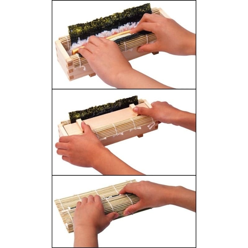 Hinoki Sushi Mold & Bamboo Mat