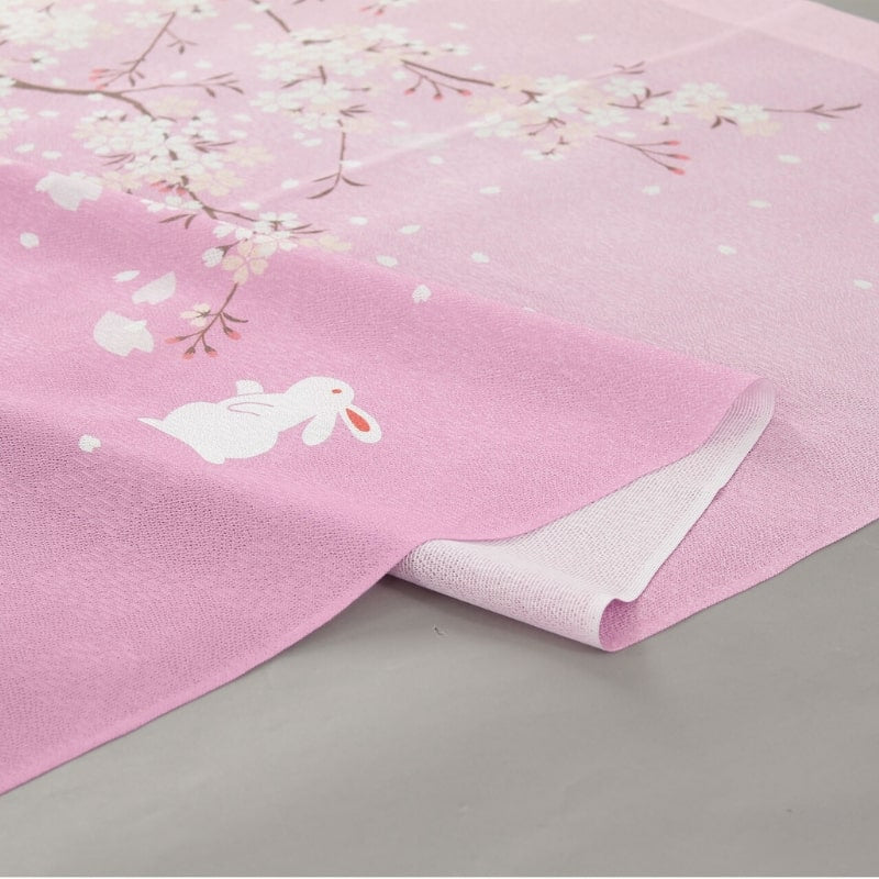 Japanese Noren Sakura Usagi - 85 x 150 cm