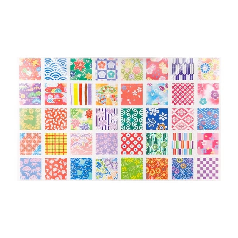 Papier Origami Japonais 40 Motifs 15x15 cm