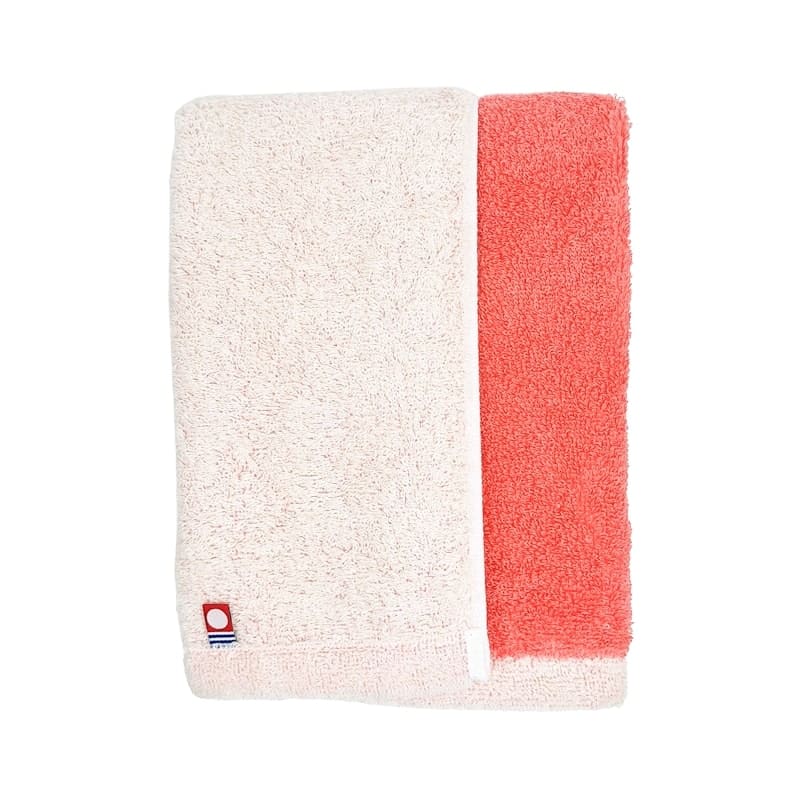 Serviette Visage Imabari Bicolore Rose