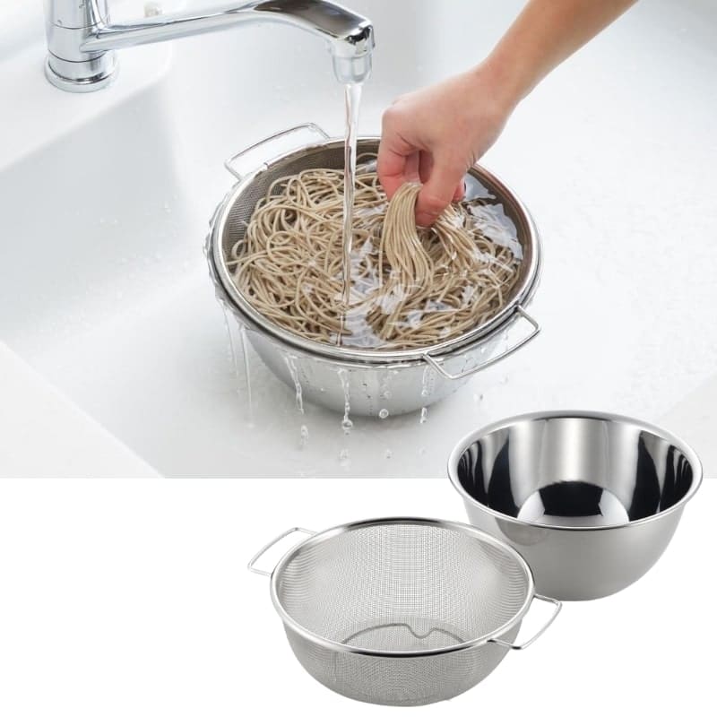Japanese Rice Bowl & Strainer Set