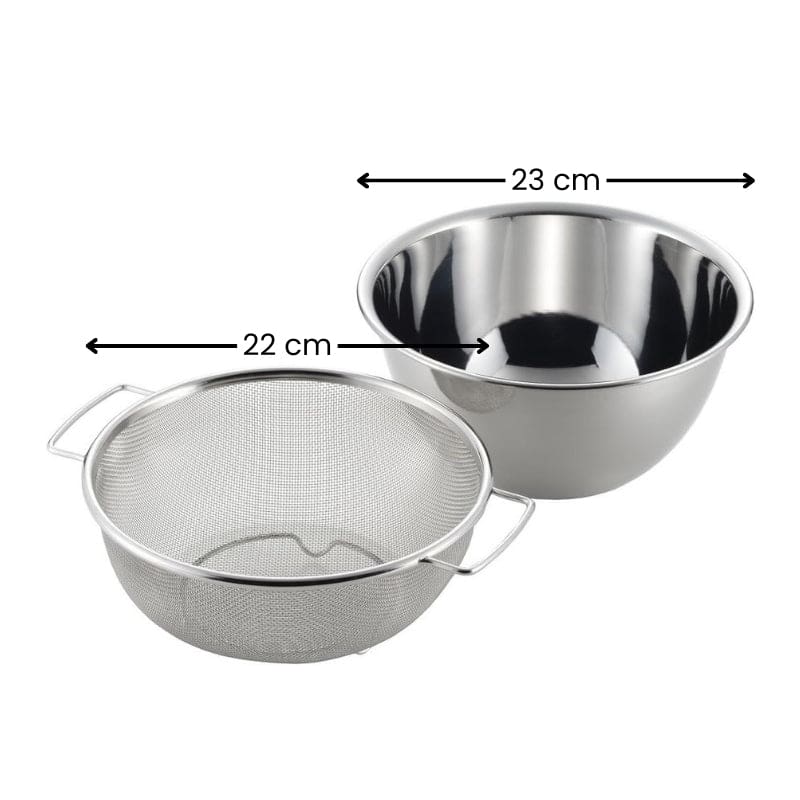 Japanese Rice Bowl & Strainer Set