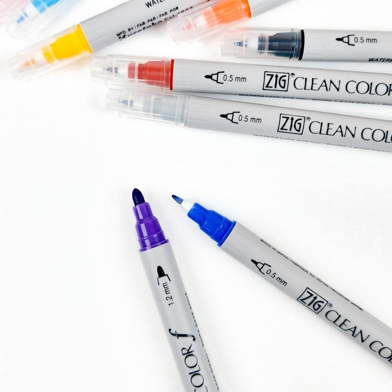 Set of 12 Double Point Felt Pens