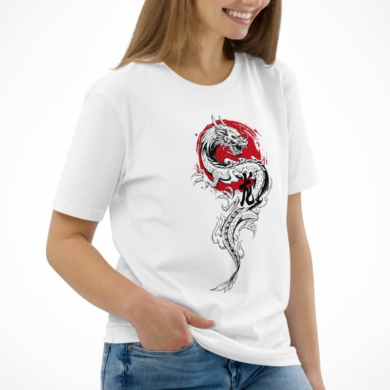 Japanese Dragon & Sun T-shirt
