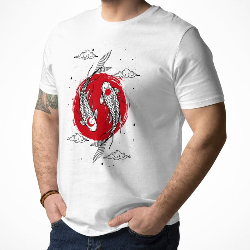 Japanese Duo Koi Carp T-shirt