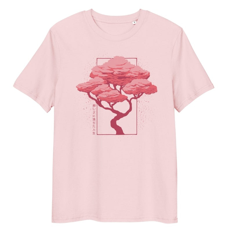 Japanese Hanami T-shirt - S / Pink