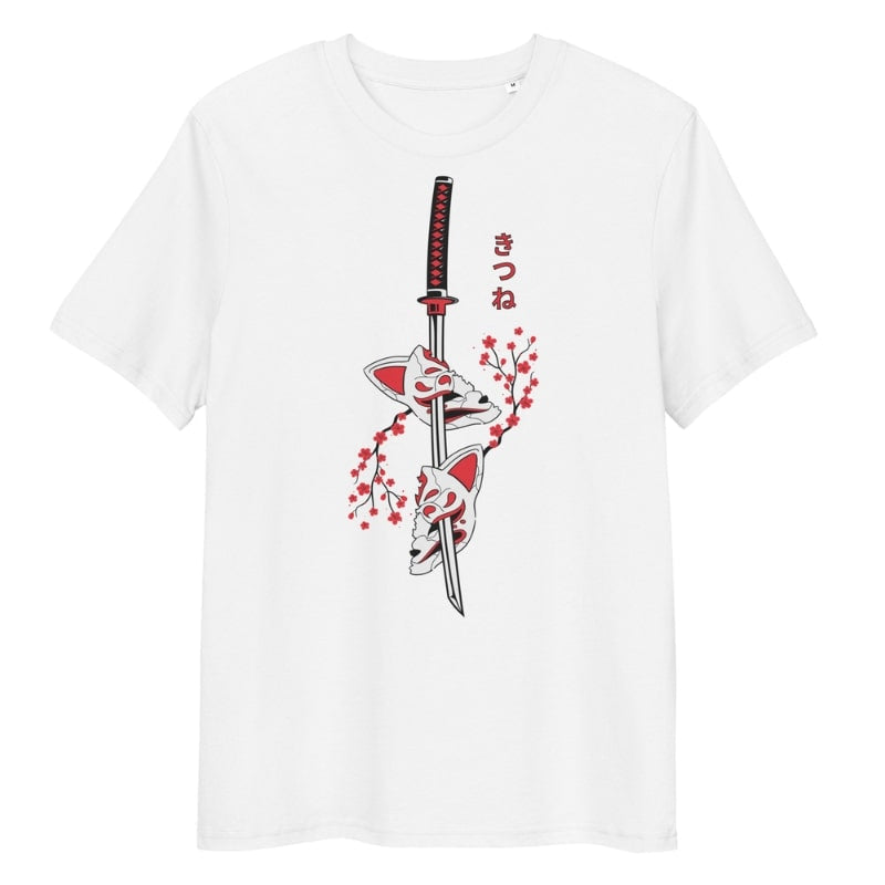 Japanese Kitsune Sakura T-shirt - S