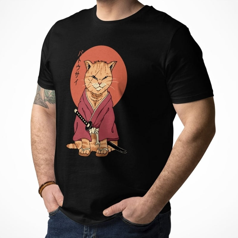 Japanese T-shirt Neko Battôsaï