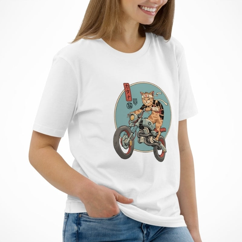 Japanese T-shirt Neko Rider
