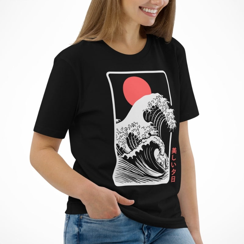 Japanese Sunset Kanagawa T-shirt