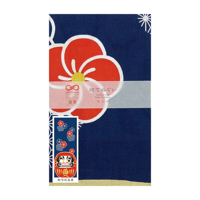 Tenugui Japonais Ume Daruma