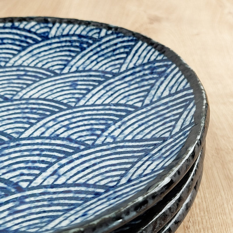 Japanese Plate Seigaiha
