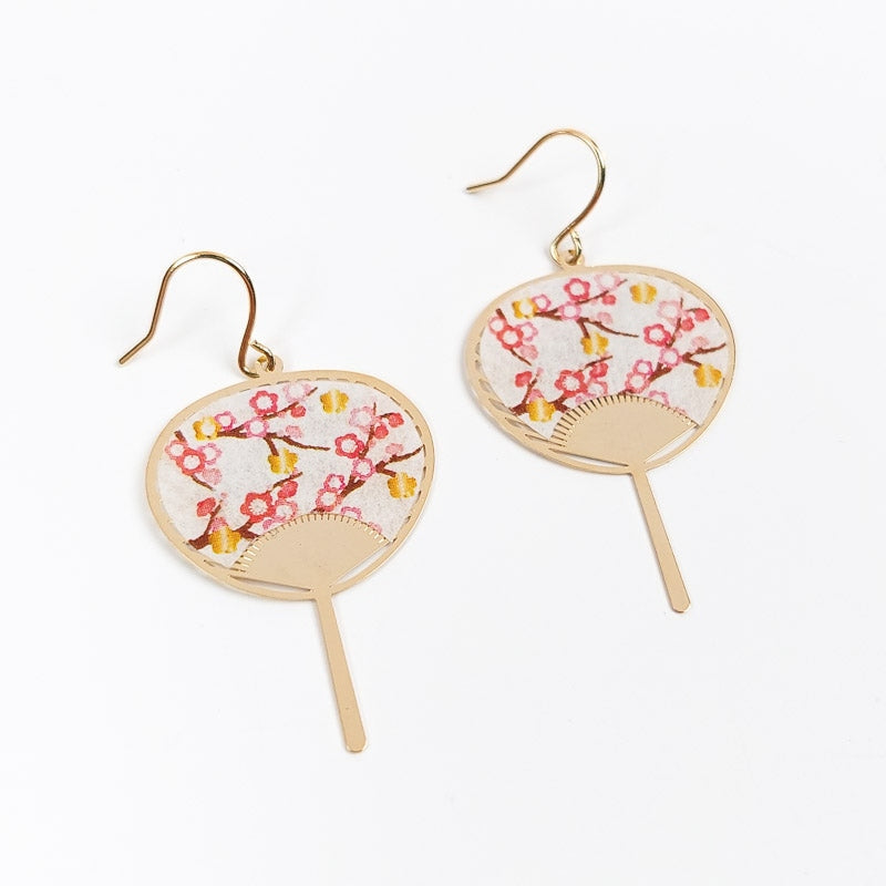 Uchiwa Ume Earrings