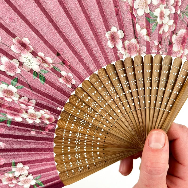 Sakura Pink Japanese Fan