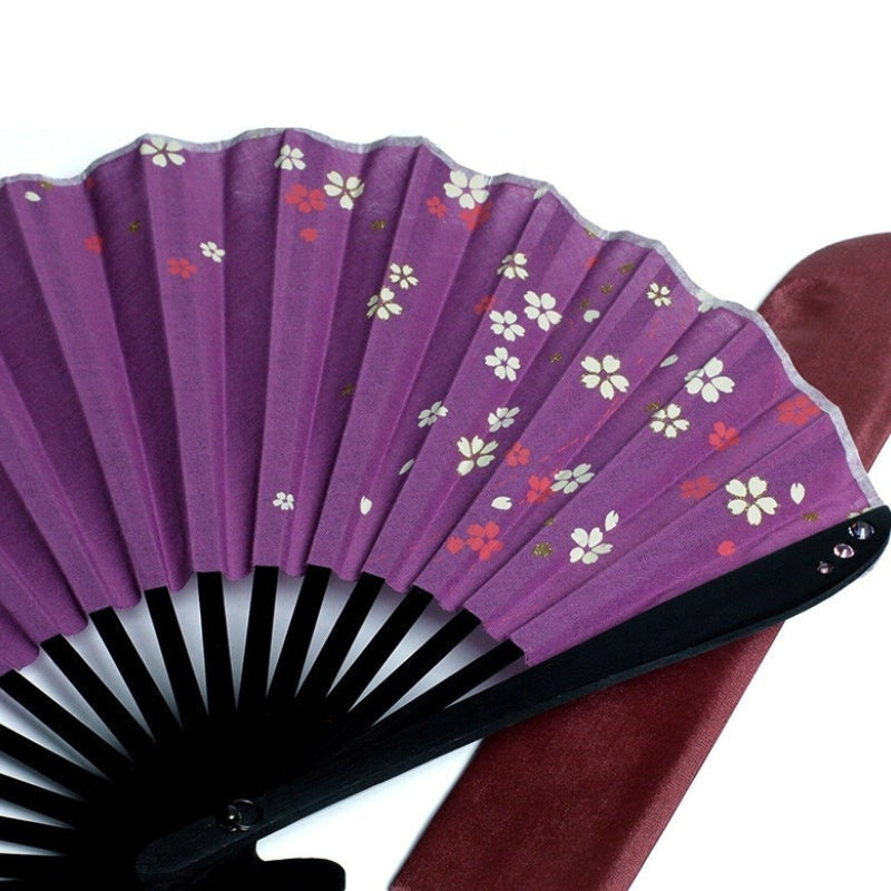 Sakura Violet Japanese Fan